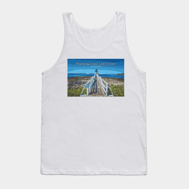 Marshall Point Lighthouse, Maine Tank Top by Gestalt Imagery